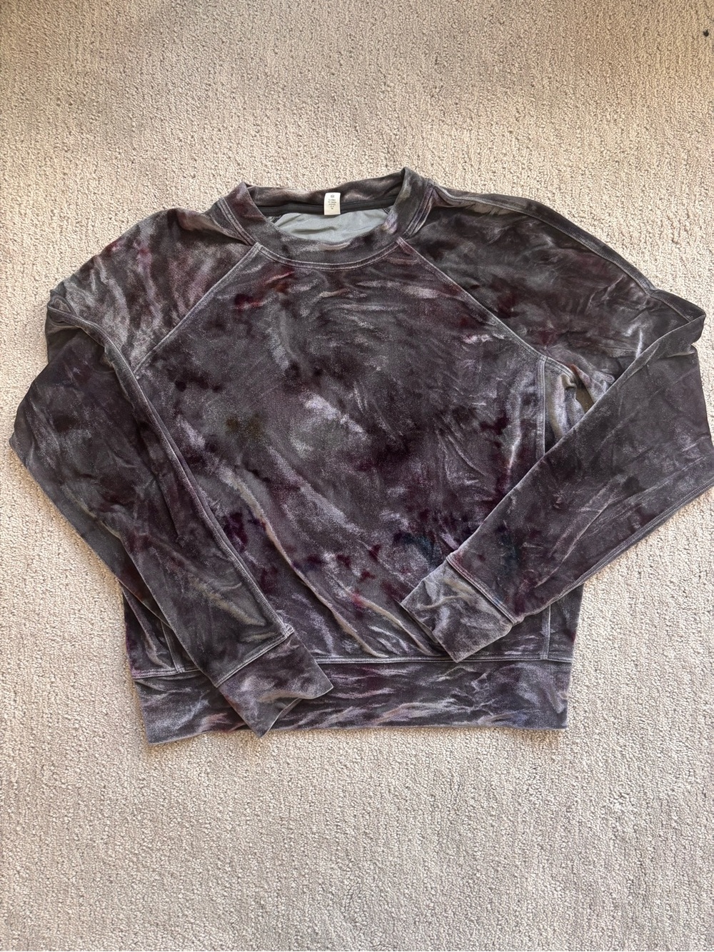 lululemon athletica Velvet Tie-Dye Crewneck Sweatshirt - Charcoal Plum
